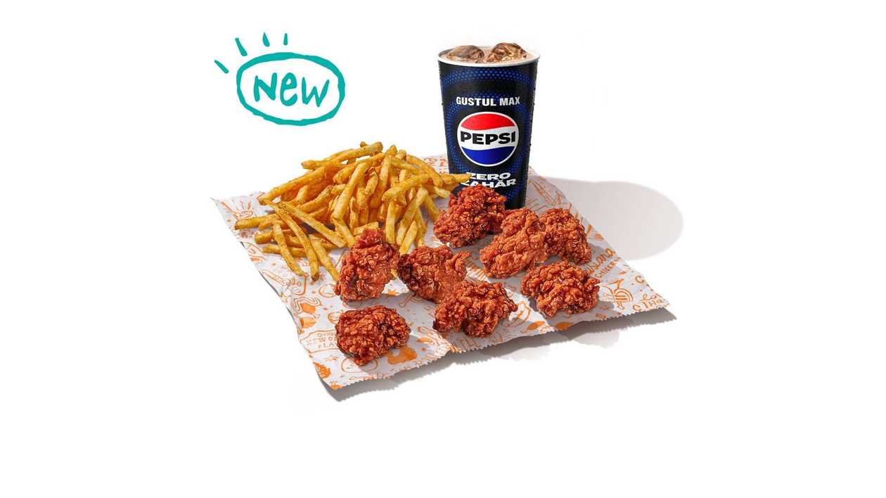 8 pc. Sauce´d Nuggets Large Meal