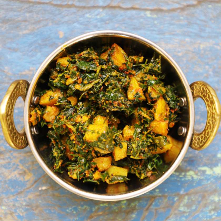 Saag Matar Aloo