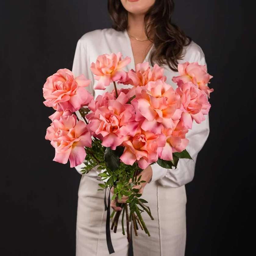 Salmon Pink Special Rose Bouquet