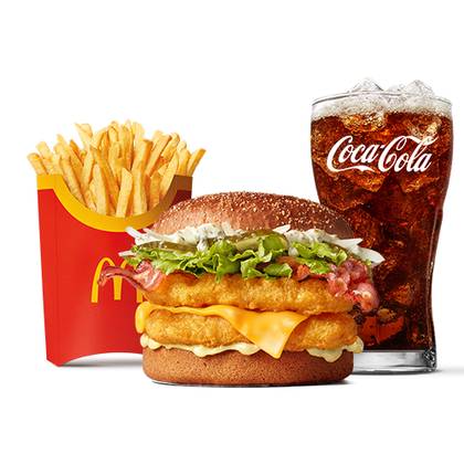 RYE BURGER WITH CHICKEN AND GARLIC SAUCE MENU