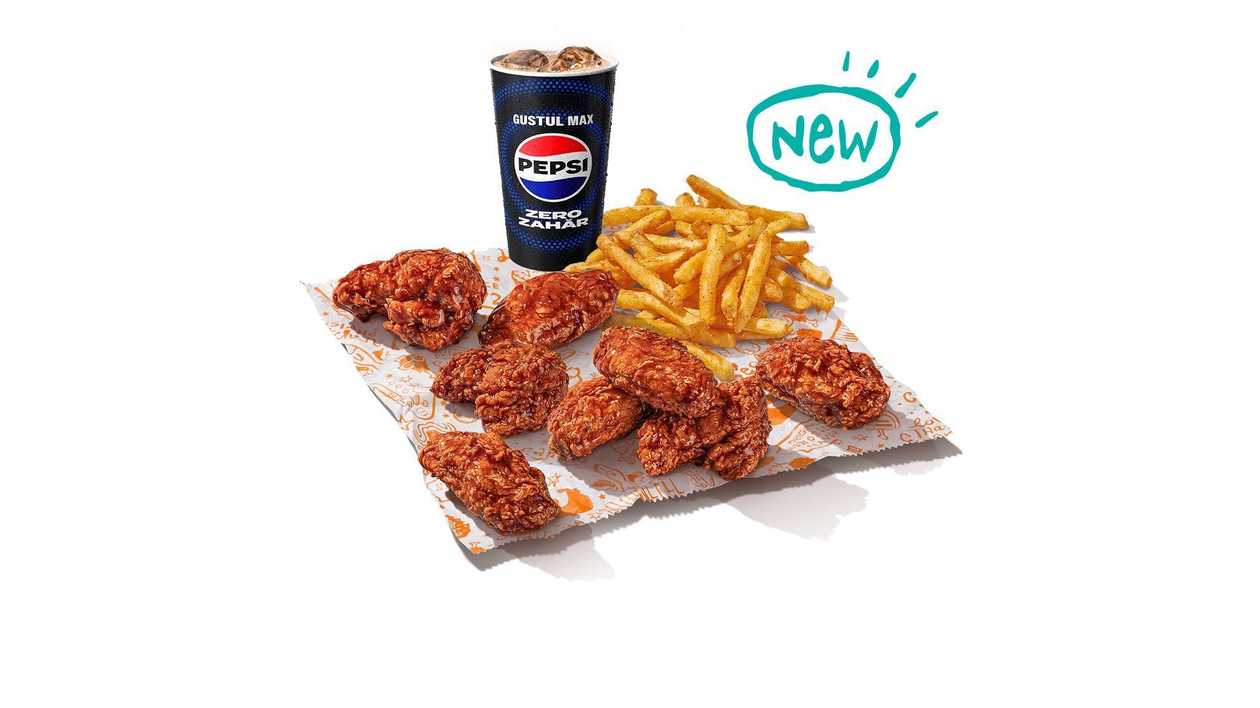 8 pc. Sauce´d Wings Meal