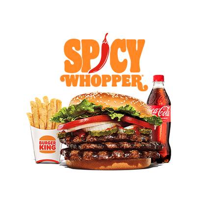 Menú Whopper® Spicy 3 Carnes