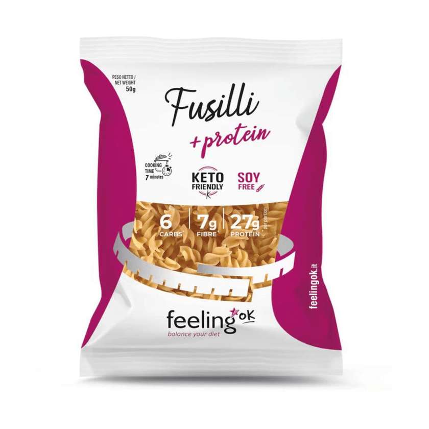 Low-carb Fusilli Pasta - Start - 50g - FeelingOK