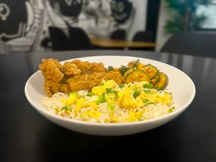 Crispy K-Chicken with Ginger Rice