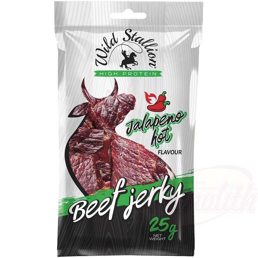 Αποξηραμένο βόειο κρέας "Wild Stallion" με πικάντικη γεύση πιπεριού 25g (Box 12)