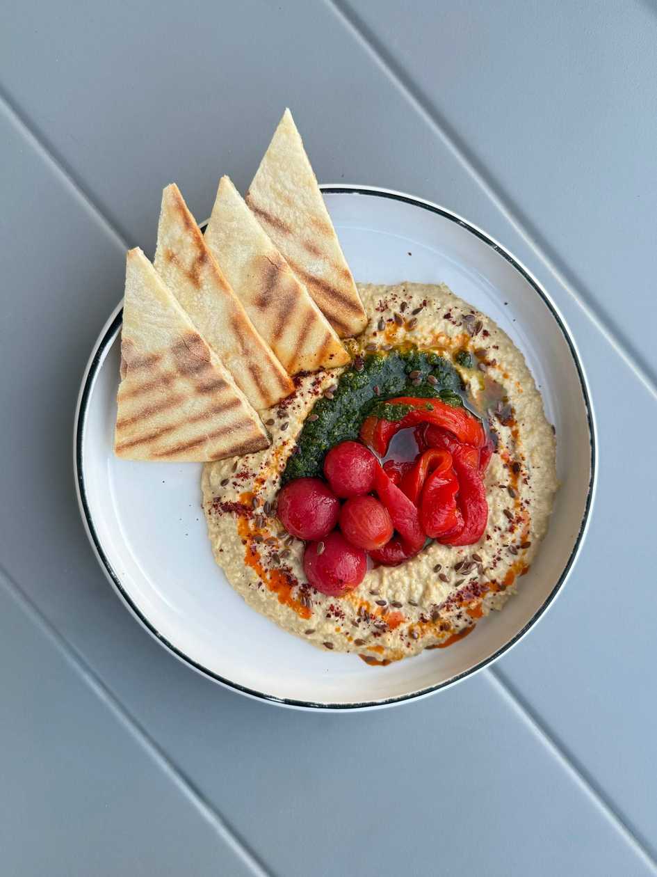Hummus with Roasted Vegetables