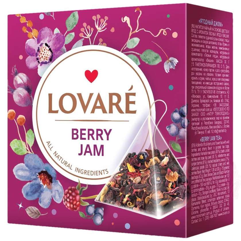 Τσάι "Lovare" - "Berry Jam" 30g (Box 12)