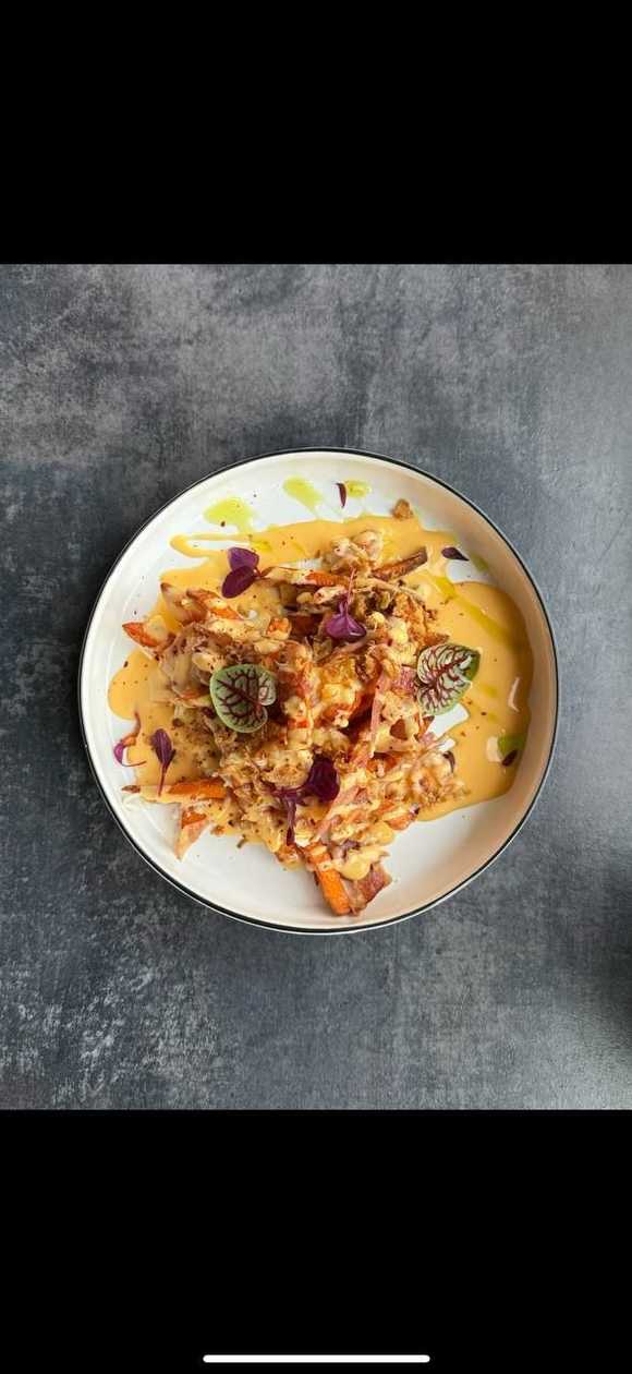 Sweet Potato Fries with Bacon