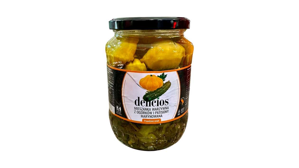 Микс "DELICIOS" из огурцов и маринованной тыквы 720 мл