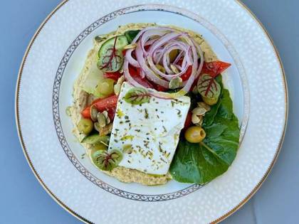 Vegetable Wrap with Hummus