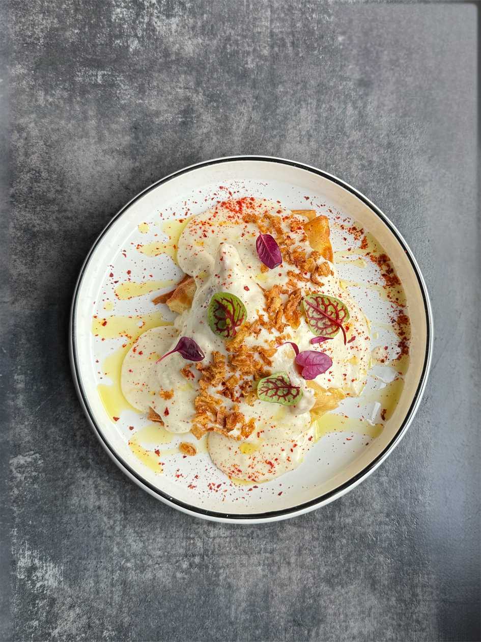 Baked Crepes with Meat and Mushroom Béchamel Sauce