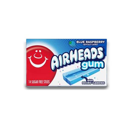 Airheads Blue Raspberry Gum 34g