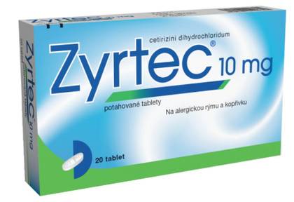 Zyrtec 10 mg 20 tablets