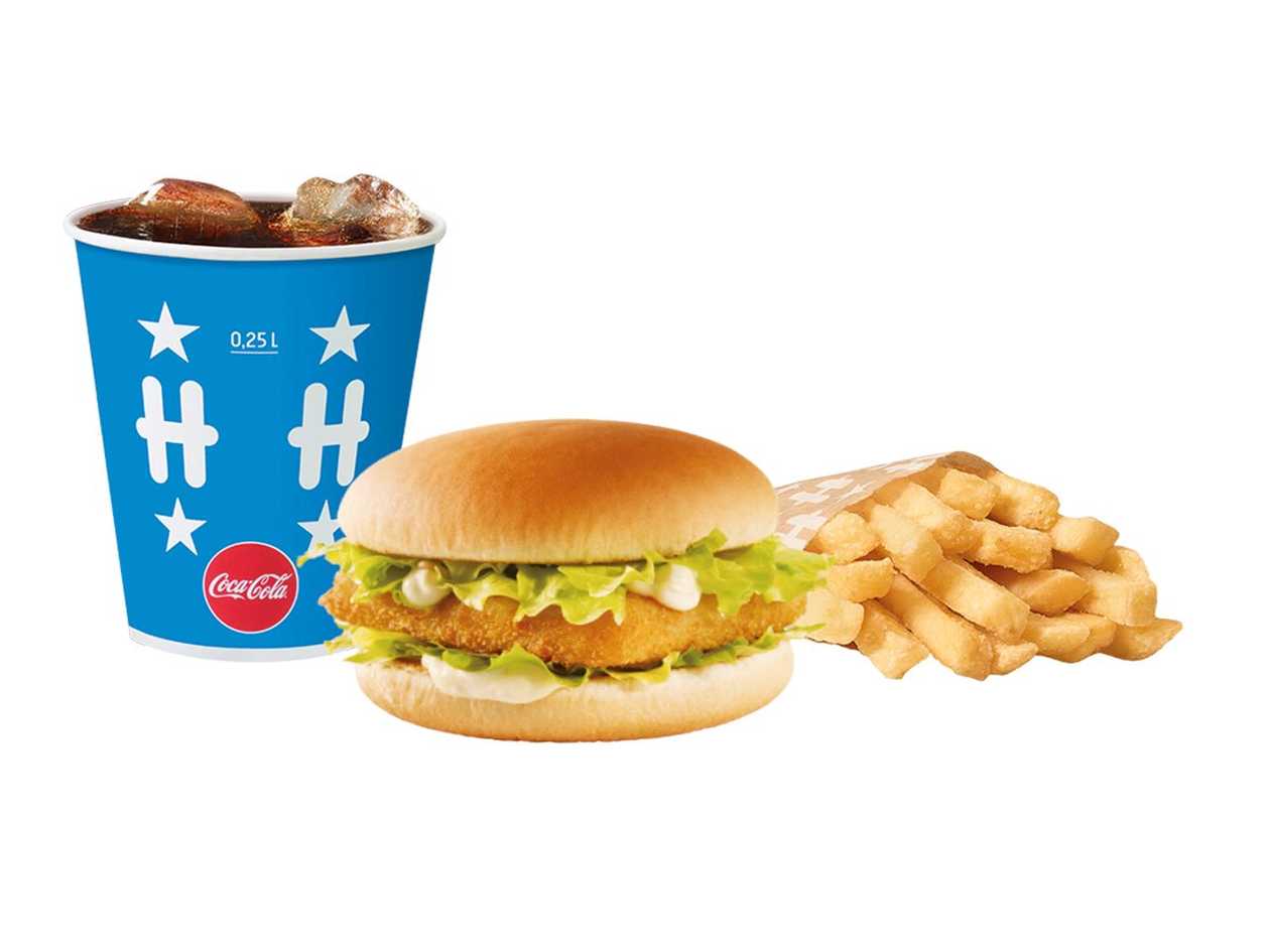 Hesburger Fish Burger Meal