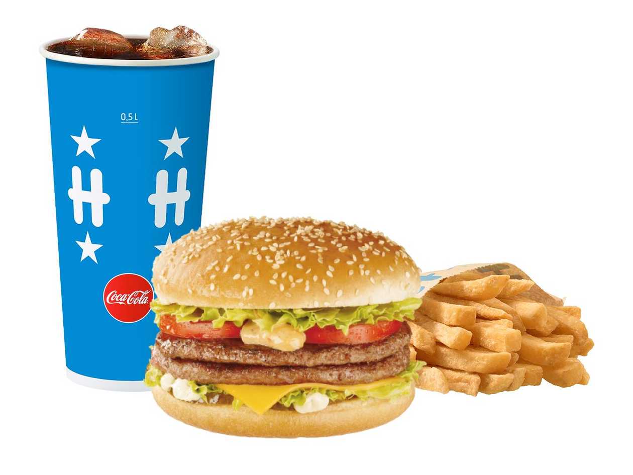 Mega Burger Large Combo