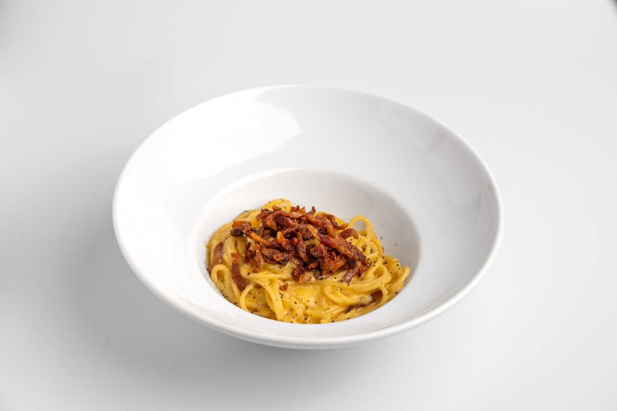 Spaghetti A'la Carbonara z Grzybami