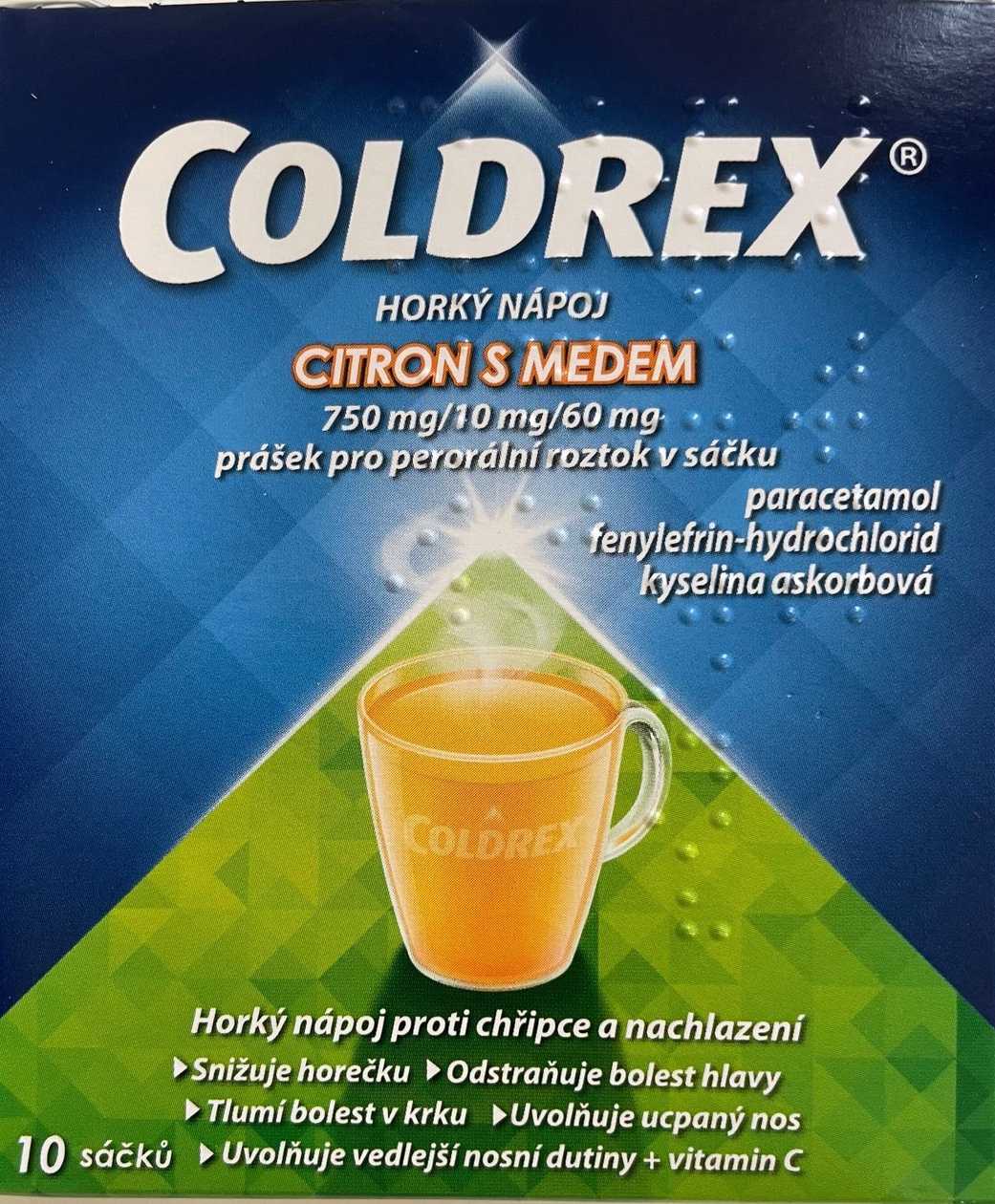 COLDREX HOT DRINK LEMON WITH HONEY 10 sachets