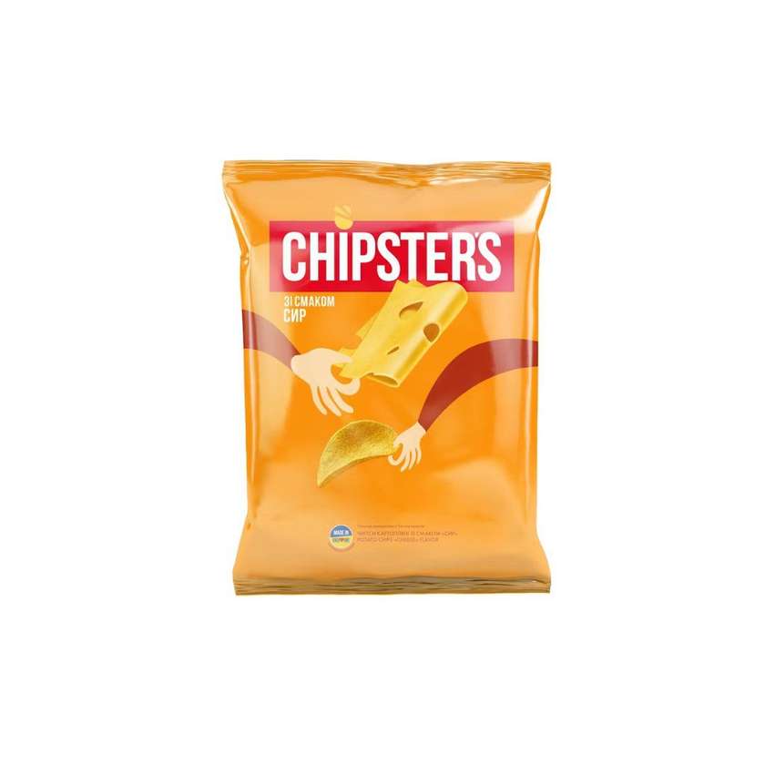Bulvių traškučiai CHIPSTER'S, sūrio skonio