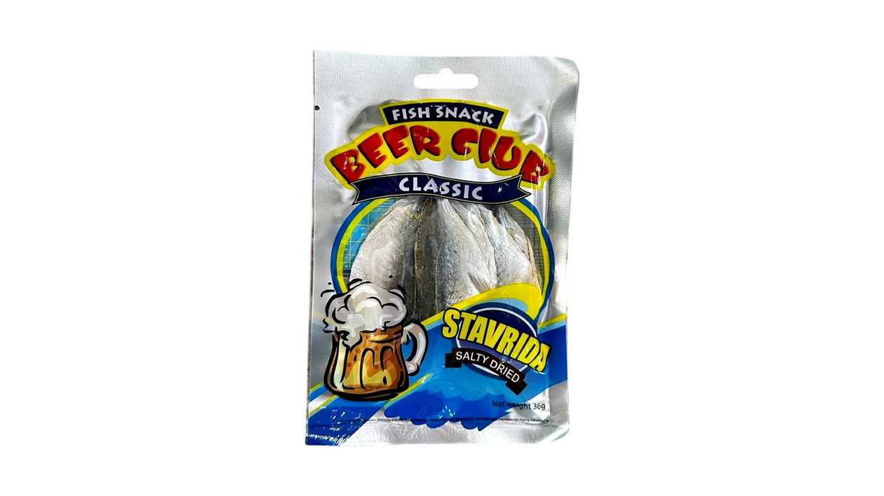 "BEER CLUB" fish snack stavrida salty 36g