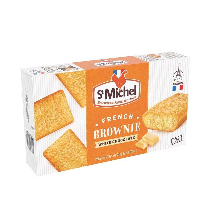 French Brownies White Chocolate. 210 g. 7 pcs.