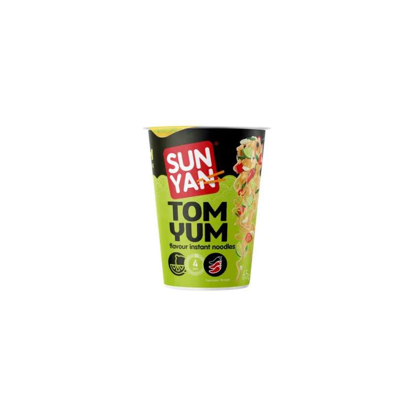 Greitai paruošiami makaronai SUN YAN tom yum