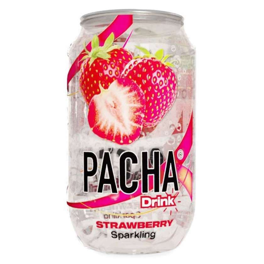 Gazuotas gaivusis gėrimas PACHA drink (braškių sk.)