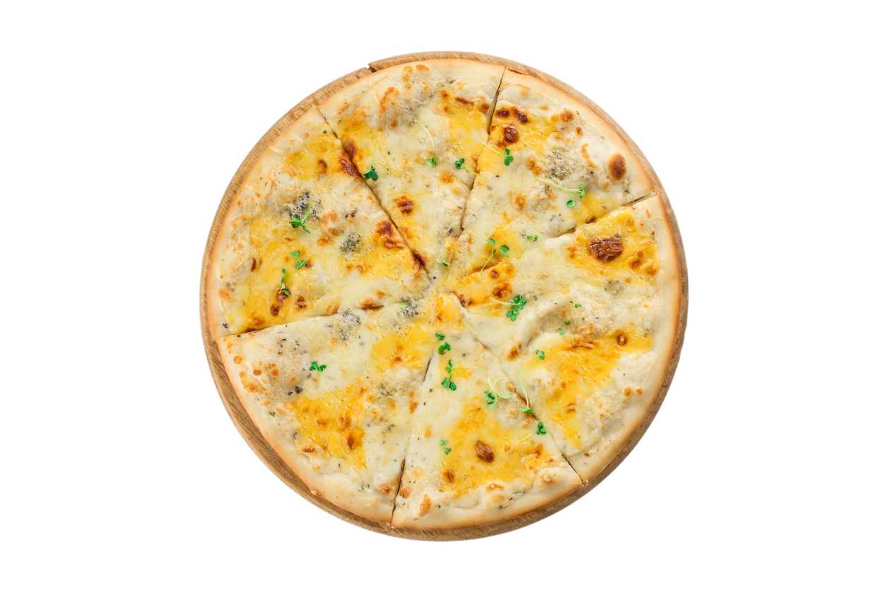 Quattro formaggi pizza