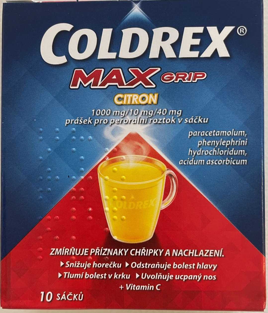 COLDREX MAXGRIP LEMON 10 Sachets