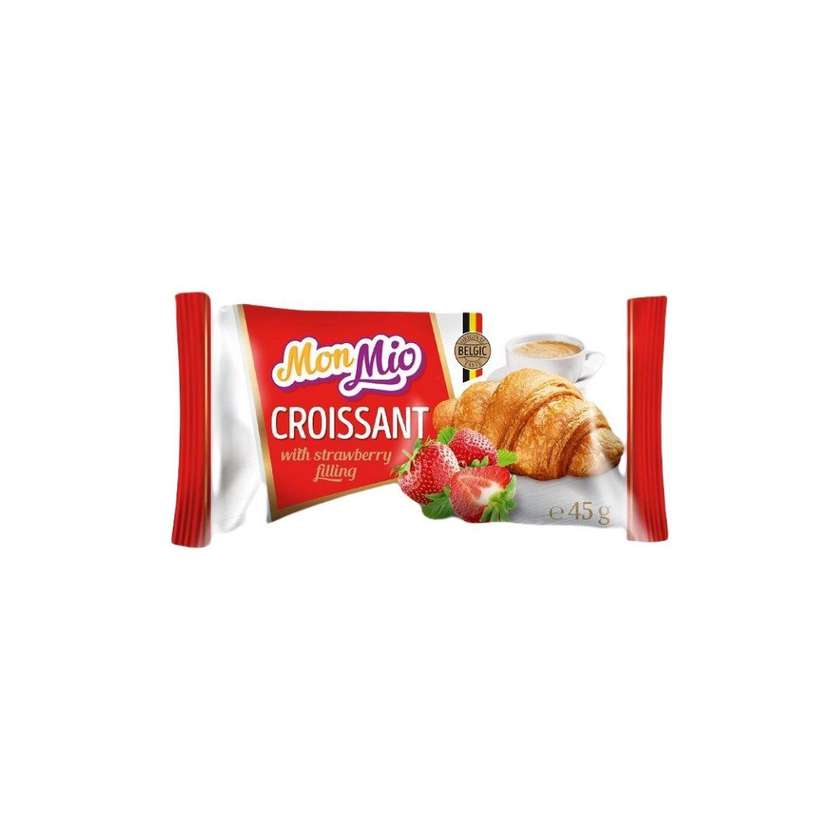 Kruasanas MON MIO su braškių įdaru