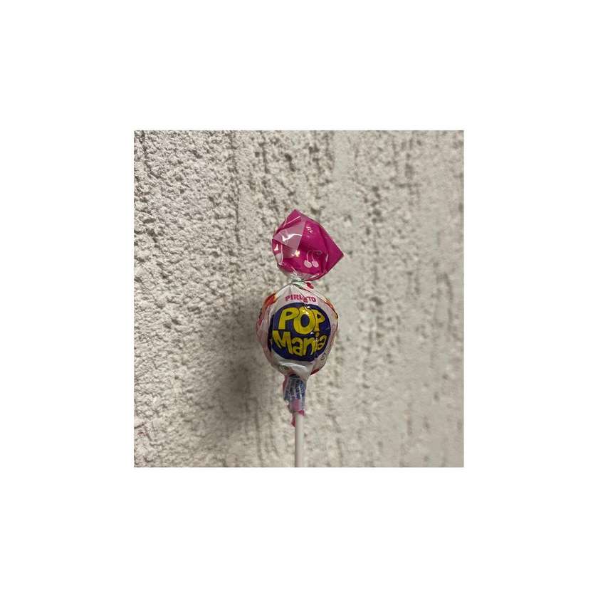 Vyšnių skonio ledinukai su kramtoma guma „POP MANIA cherry”