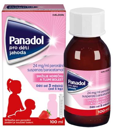 PANADOL FOR CHILDREN STRAWBERRY 24 mg/ml 100 ml