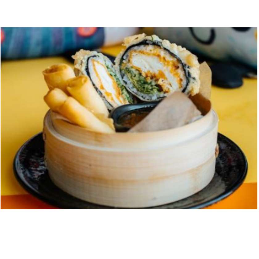 Sushi Burger dziecięcy + 4szt. spring