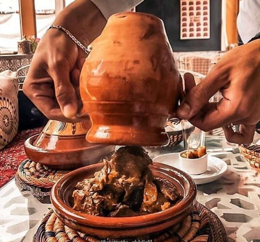 Tangia marrakech w/ rice & bread