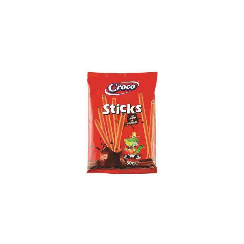 Sausainiai CROCO sticks (šokolado kremu sk.)