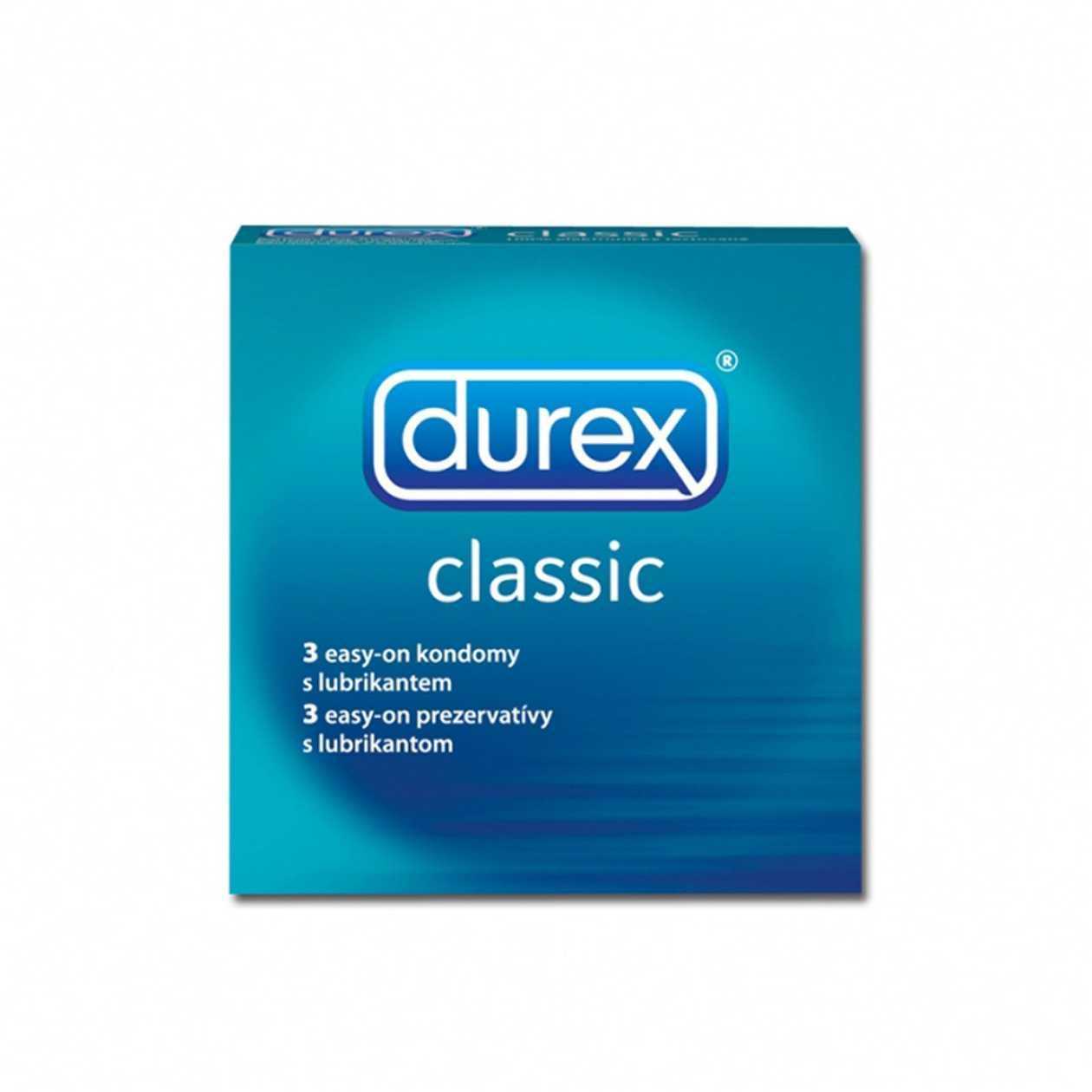 Kondómy - Durex Classic, 3 ks