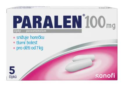 Paralen 100 mg 5 Suppositories