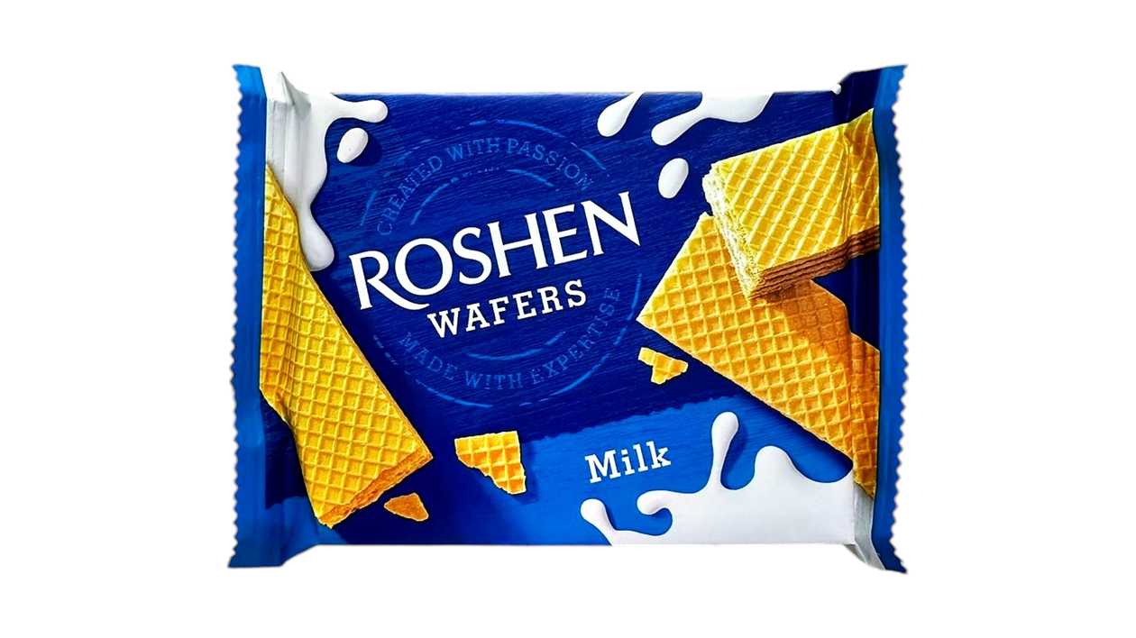 "ROSHEN" wafles with milk 72g