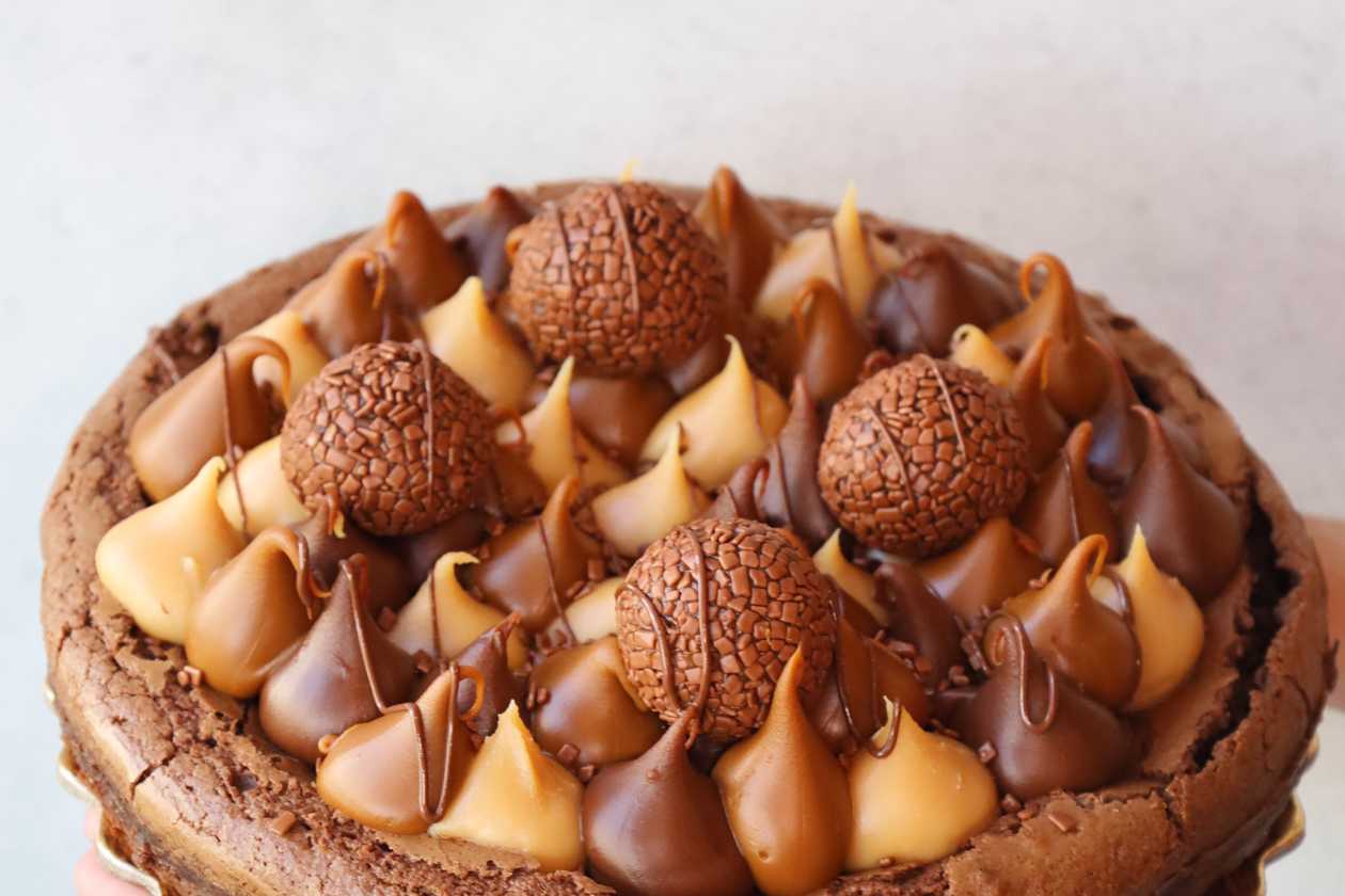 Triple Layer Brownie Tart