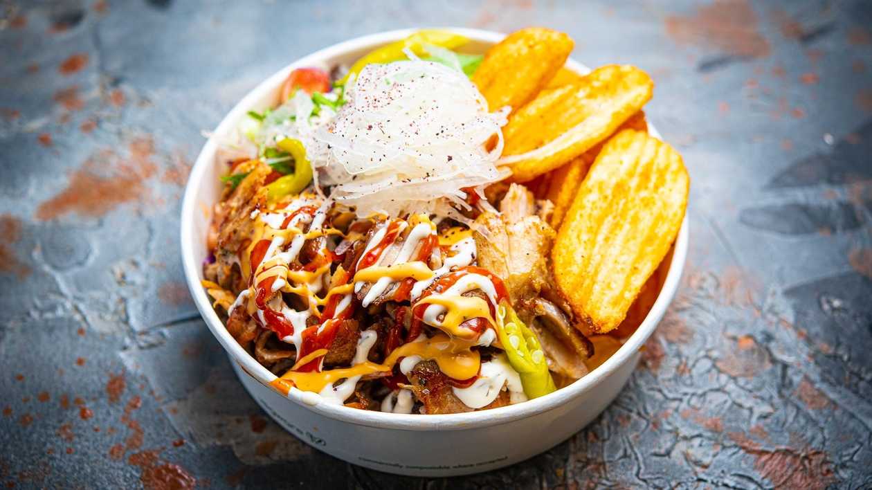 Box Döner with Fries and Salad