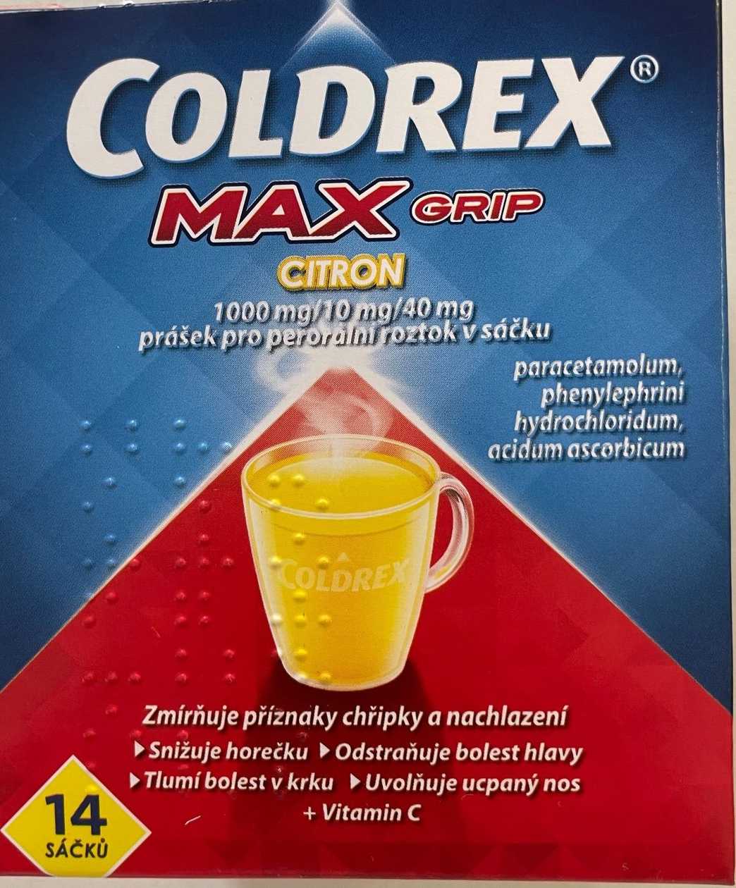 COLDREX MAXGRIP LEMON oral powder for solution in sachet 14 II