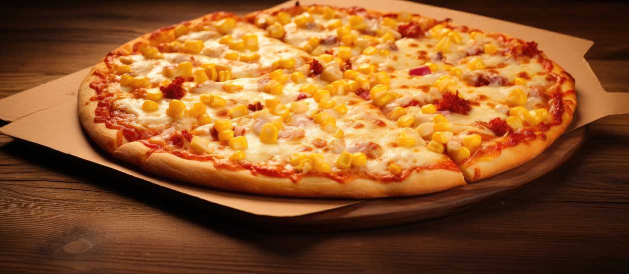 4. zeleninový vývar, pizza salámová s kukuricou
