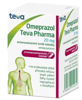 Omeprazole TEVA 20 mg 14 capsules