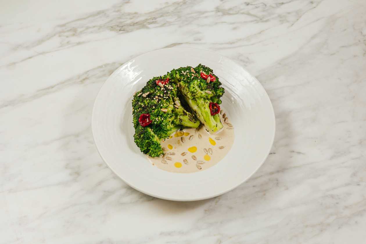 Seared Broccoli with Nut Sauce 350g