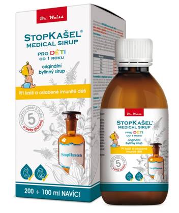 STOPKAŠEL Medical Syrup From 1 YEAR 200+100ml EXTRA