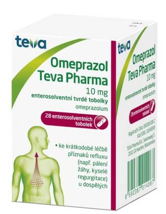 Omeprazole TEVA 10 mg 28 capsules