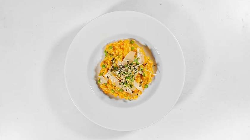 Hráškové risotto