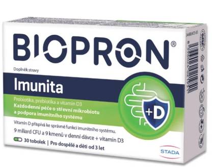 Biopron Immunity Probiotics + Vitamin D 30 Capsules