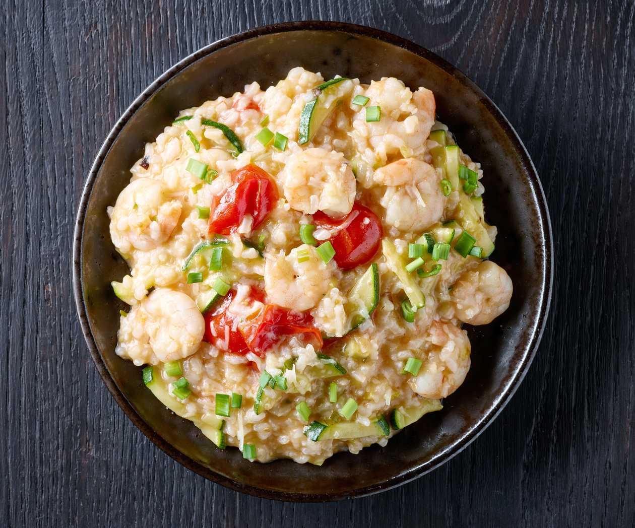 Risotto al Limone con Gamberi - Creamy lemon risotto