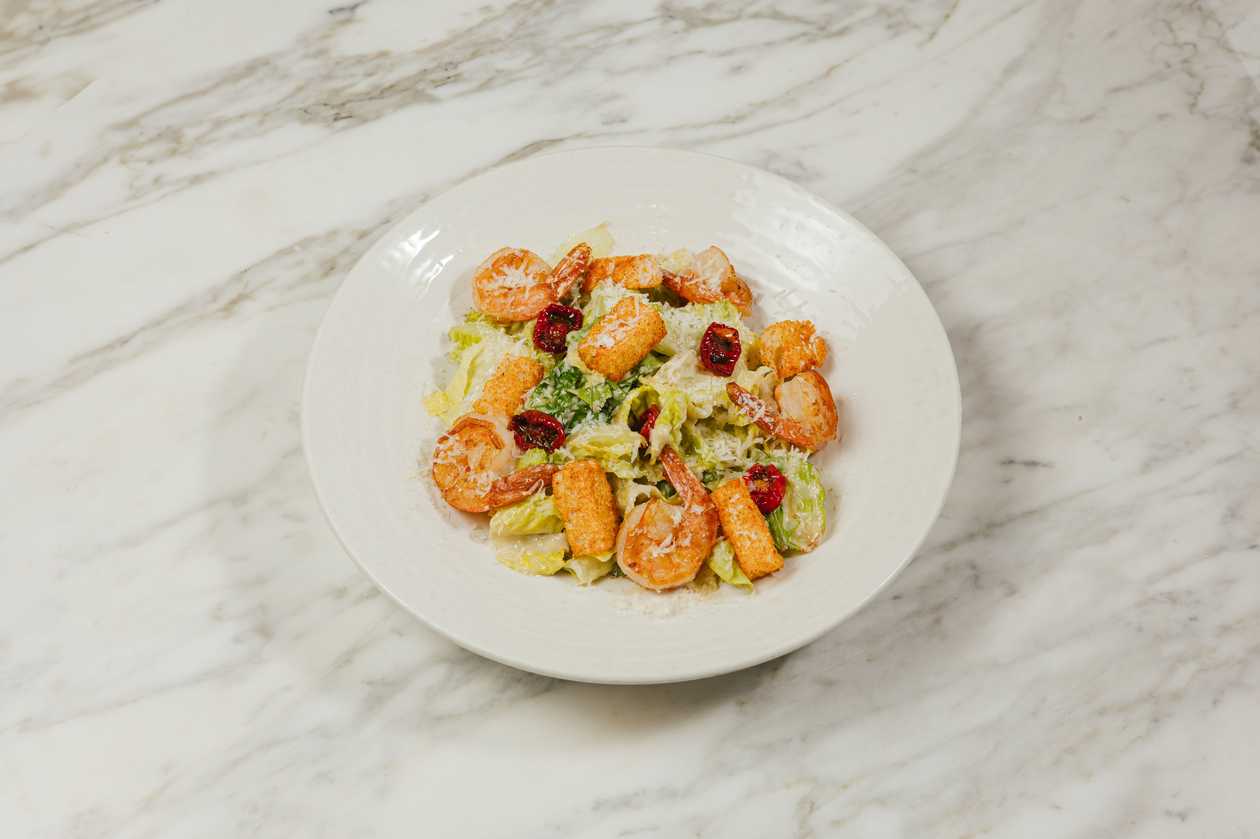 Romano salad, shrimps and “Caesar” sauce 250gr