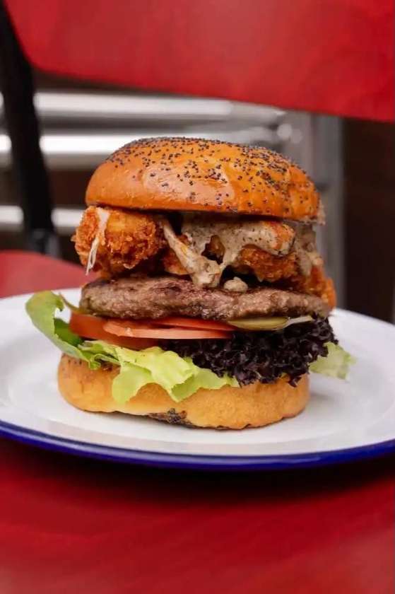Burger z Kurkami 